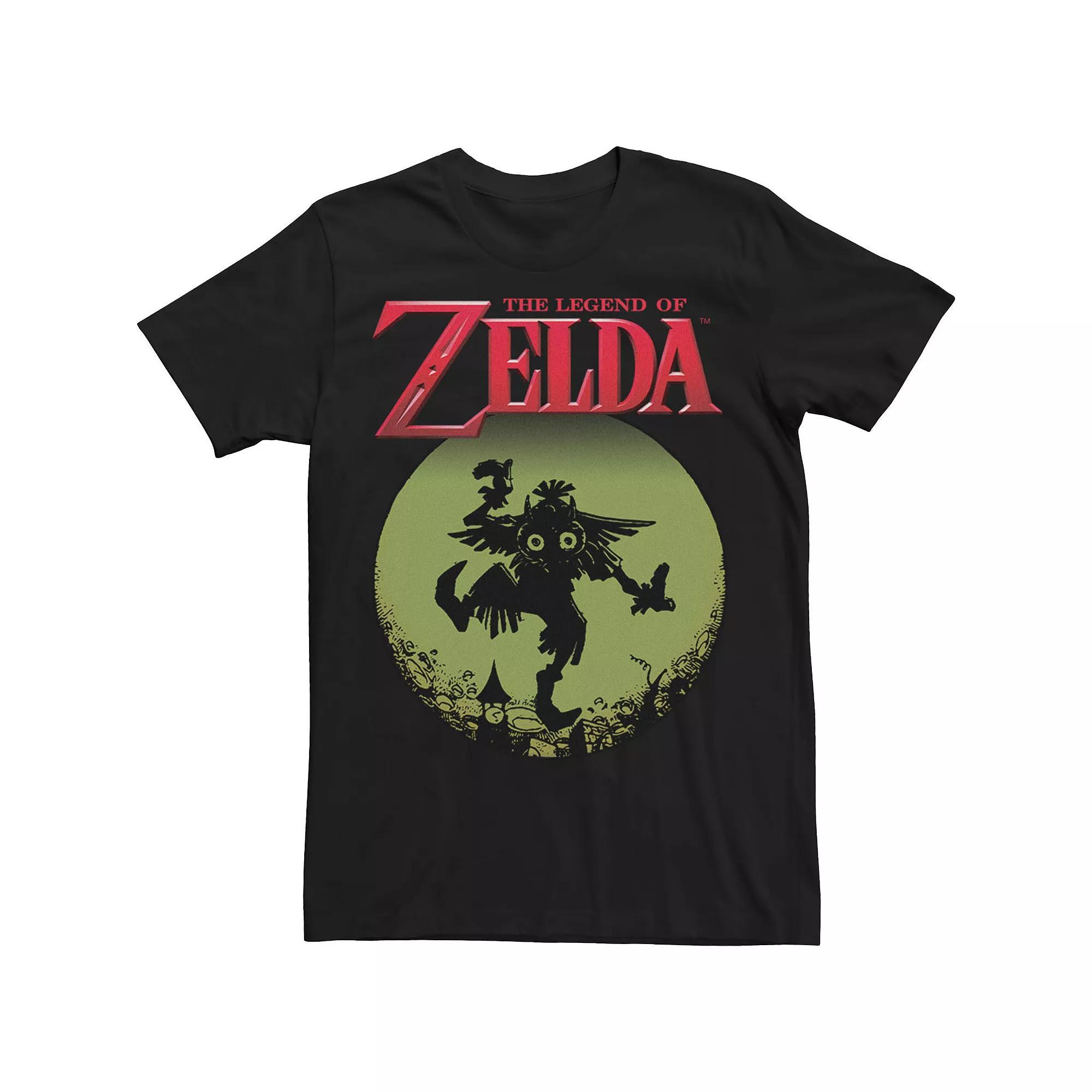 Big & Tall Nintendo Majora Moon Logo Silhoutte Tee, Men's, Size: 4XL Tall, Black Product Image