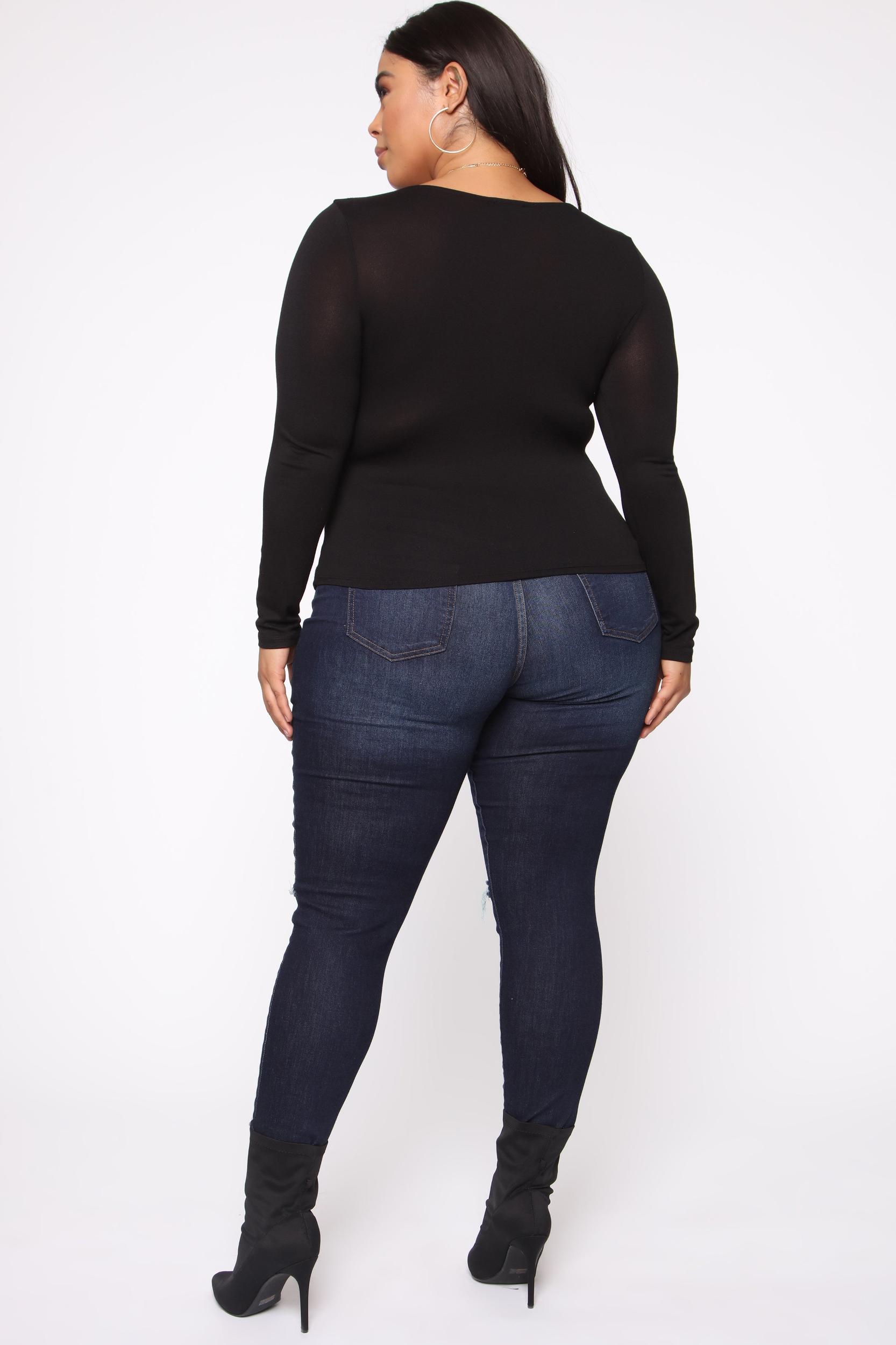 Yasmeen Square Neck Top - Black Product Image