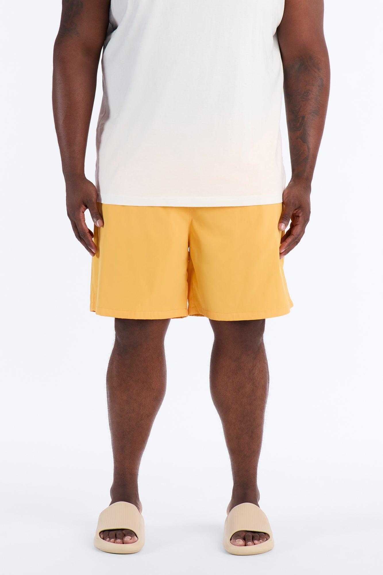 Wild Island Reactive Swim Trunk 7″ - Orange Male Product Image