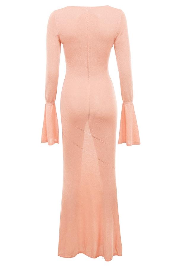 Sereia  sorbet metallic knit maxi dress Product Image
