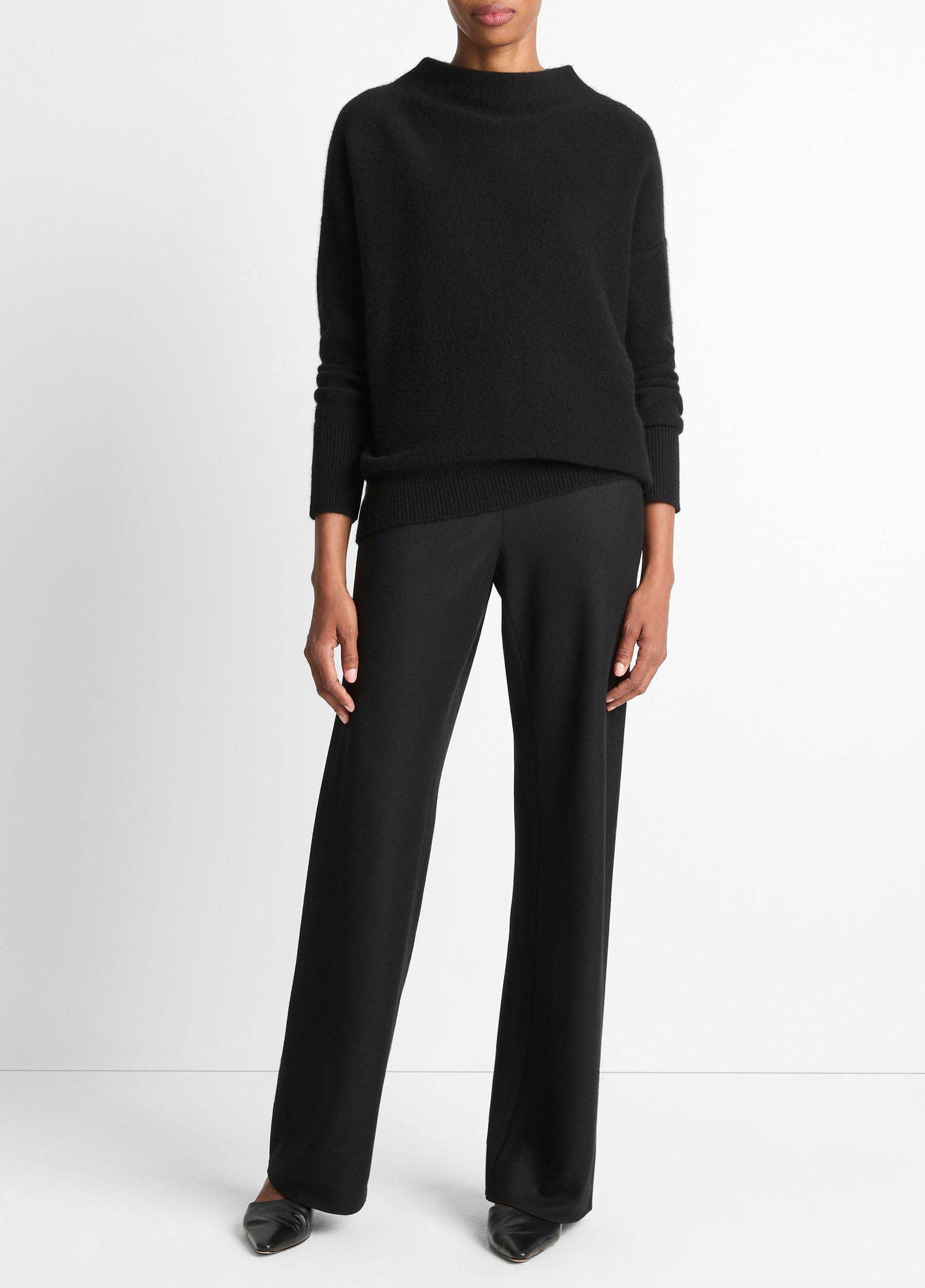 Plush Cashmere Funnel-Neck Sweater Product Image