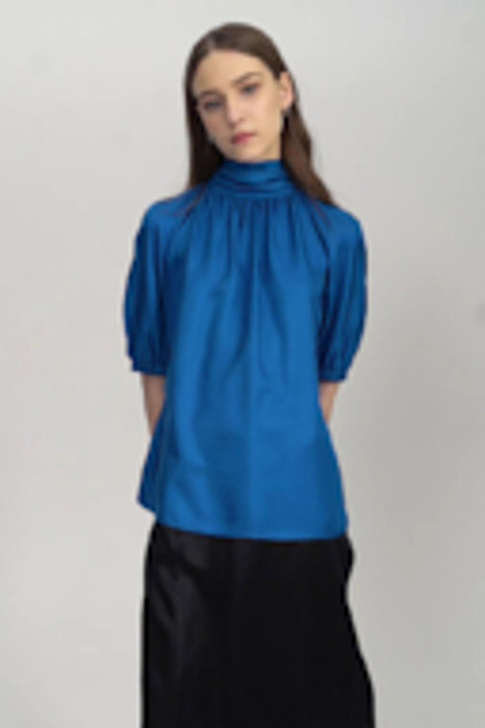 Women Ajuga Silk Twill Blouse Top Product Image