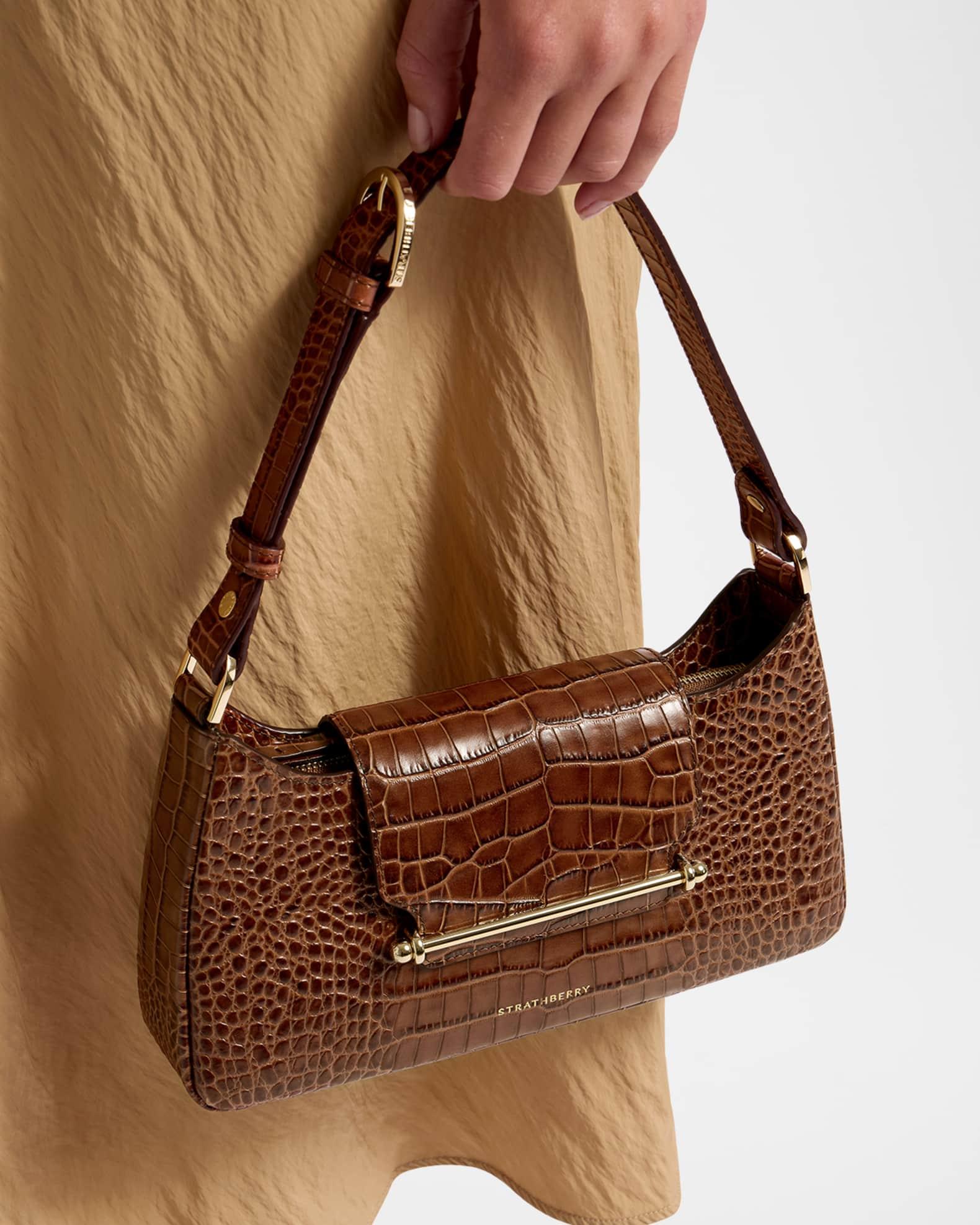 Multrees Omni Croc-Embossed Leather Shoulder Bag Product Image