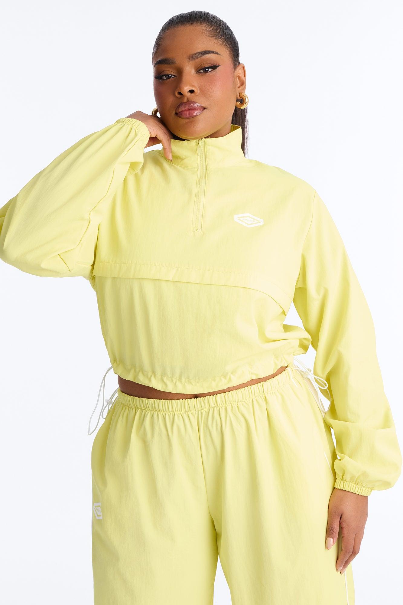 Bella Windbreaker Pant Set - Yellow Female Product Image