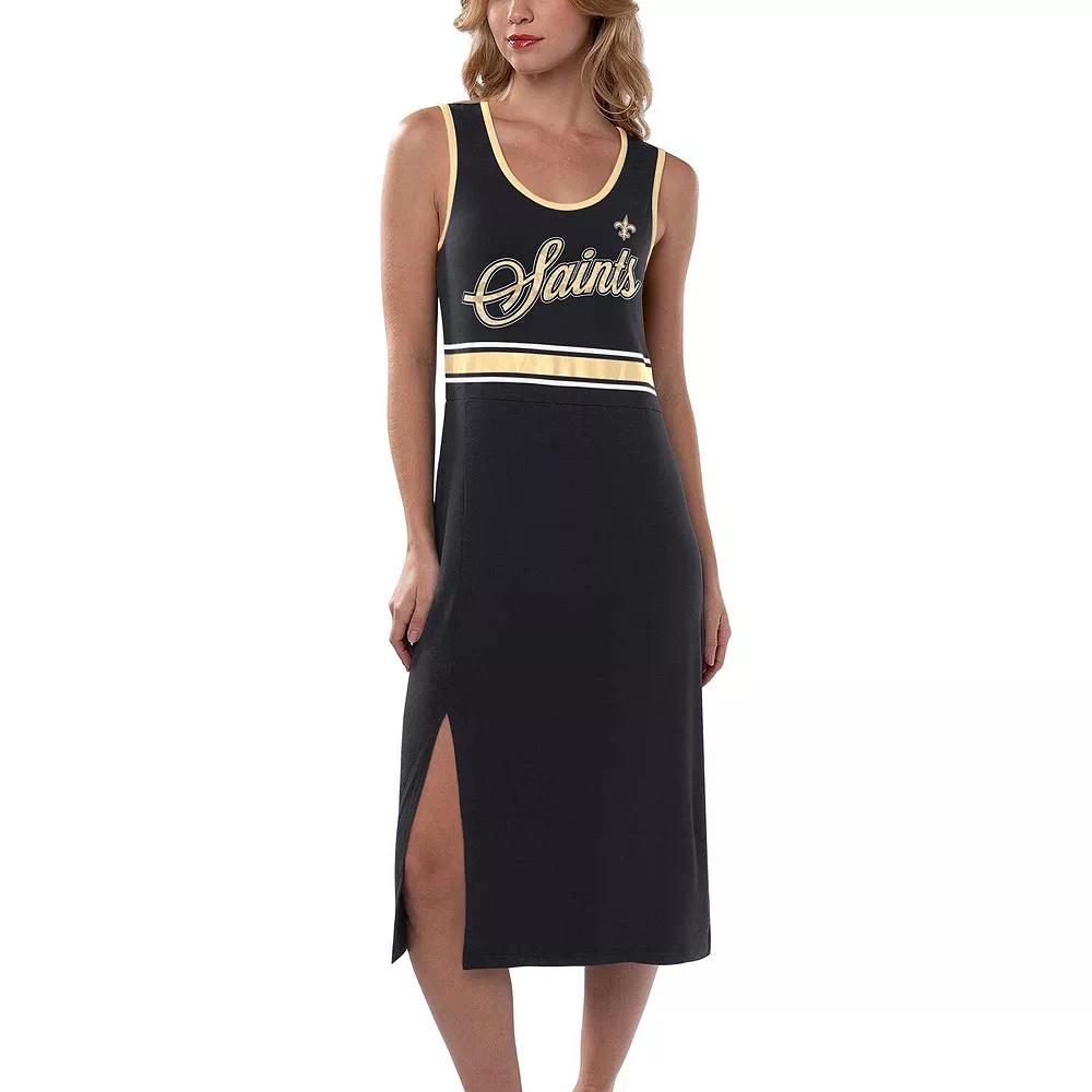 Women's G-III 4Her by Carl Banks Black New Orleans Saints Main Field Maxi Dress,  Product Image