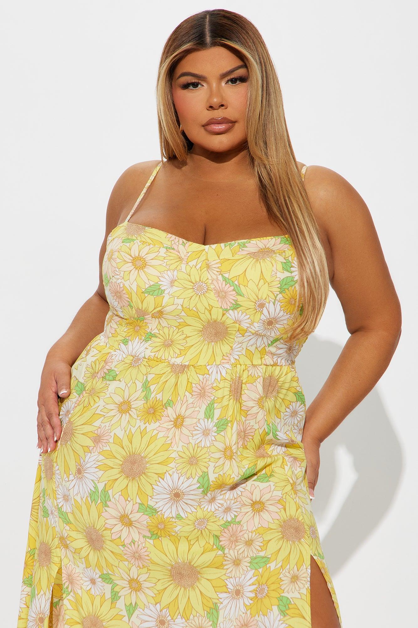 Anna Maxi Dress - Yellow/combo Product Image