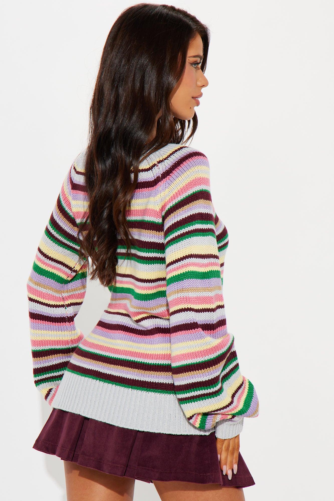 Sydney Striped Sweater - Multi Color Product Image