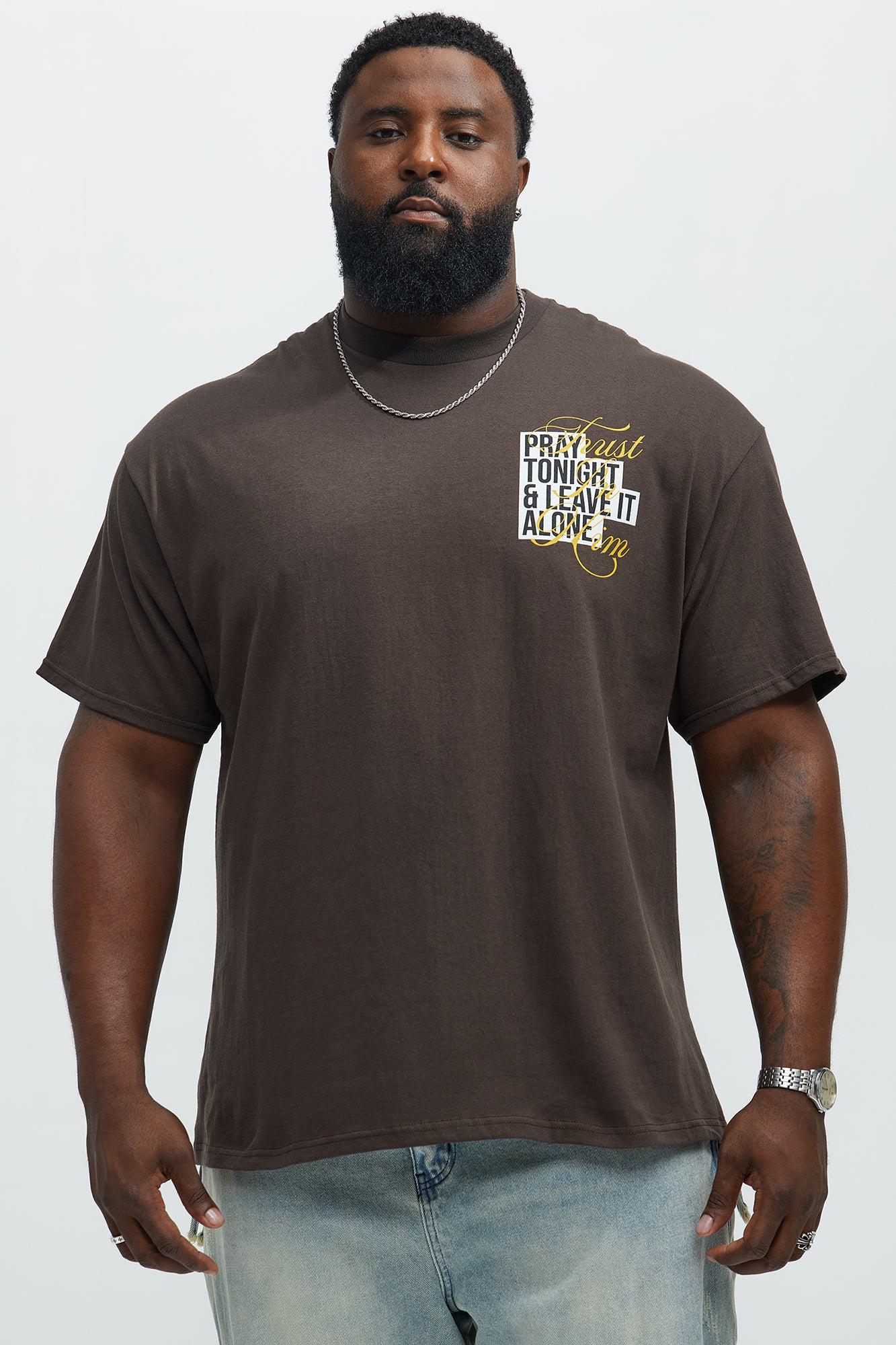 Trust In Him Short Sleeve Tee - Brown Male Product Image