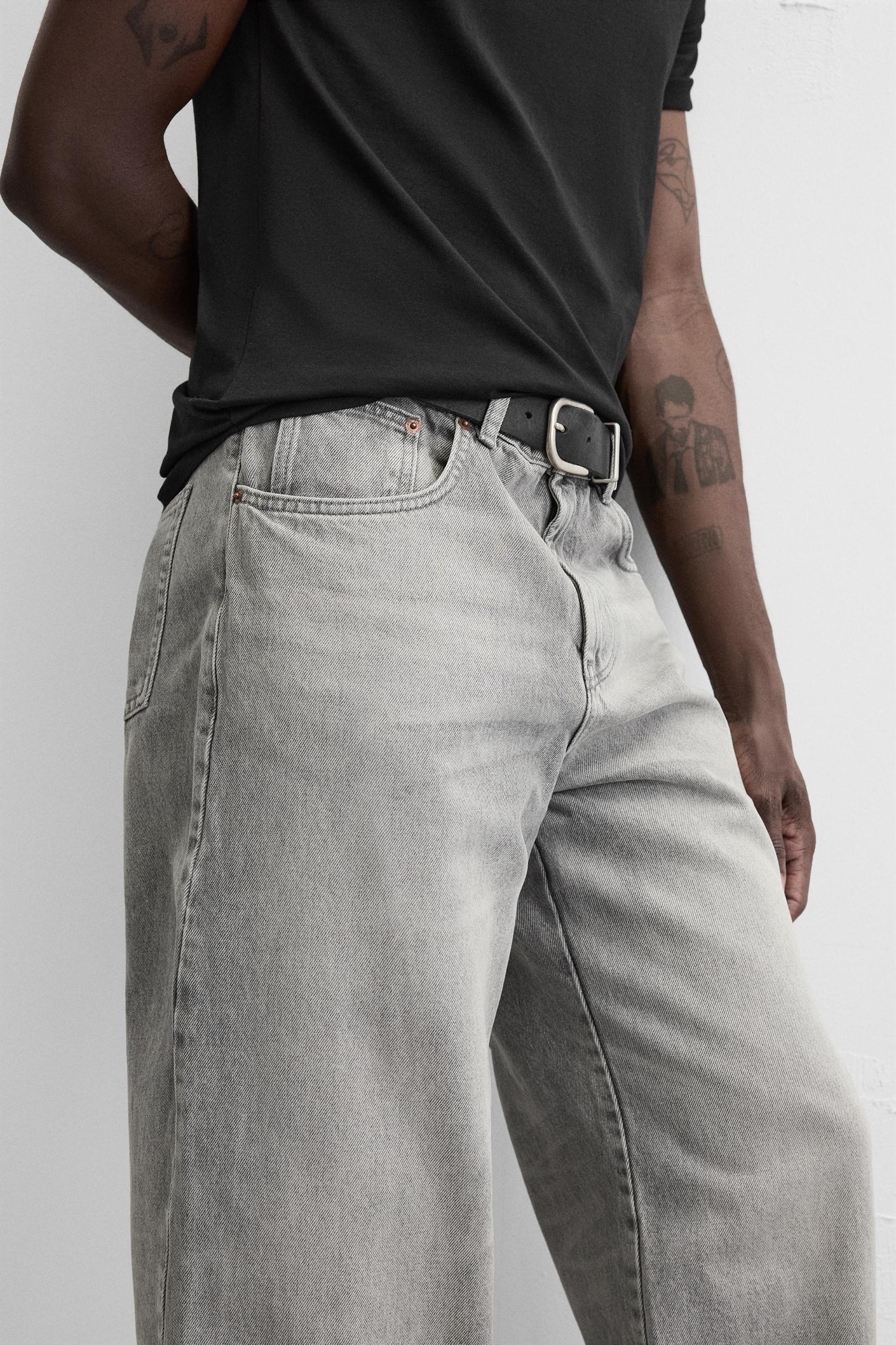 BAGGY FIT JEANS WITH SEAMS Product Image