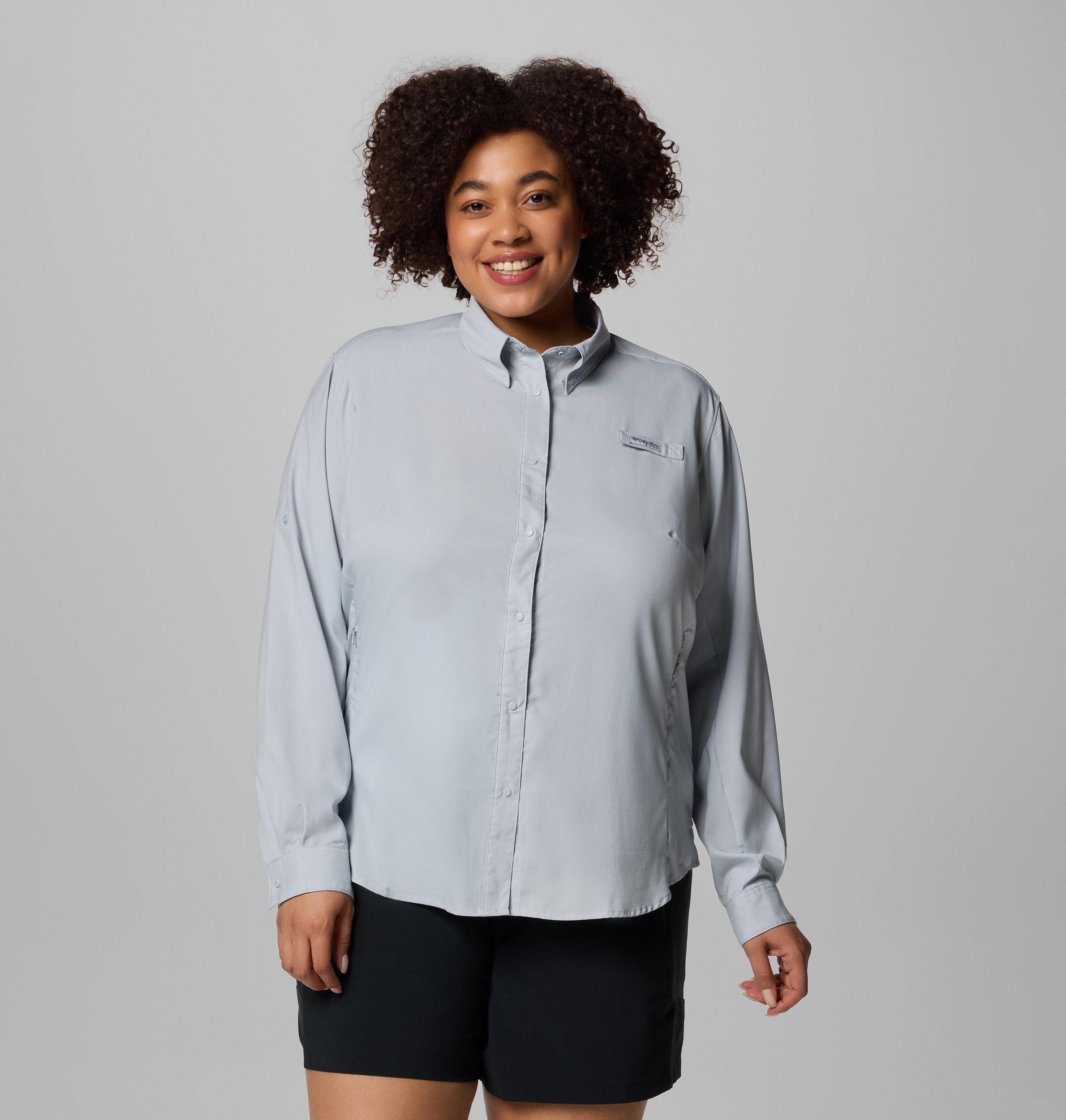 Columbia Womens PFG Tamiami II Long Sleeve Shirt - Plus Size- Product Image