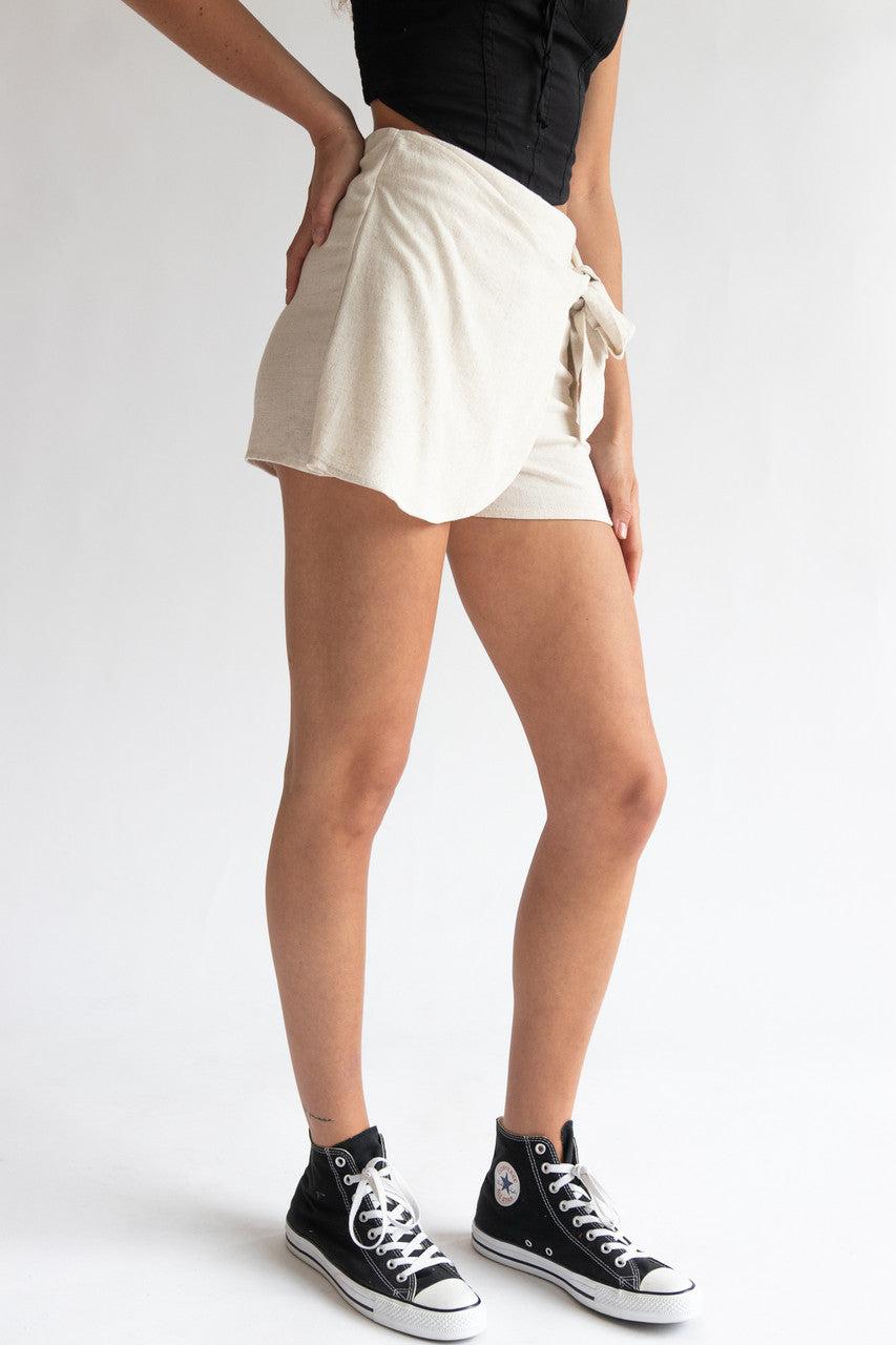 Linen Skort Product Image