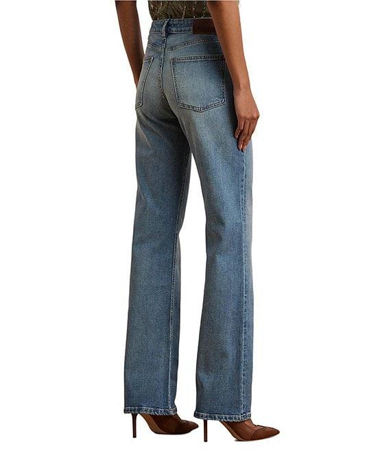 Lauren Ralph Lauren High Rise Wide-Leg Jeans Product Image