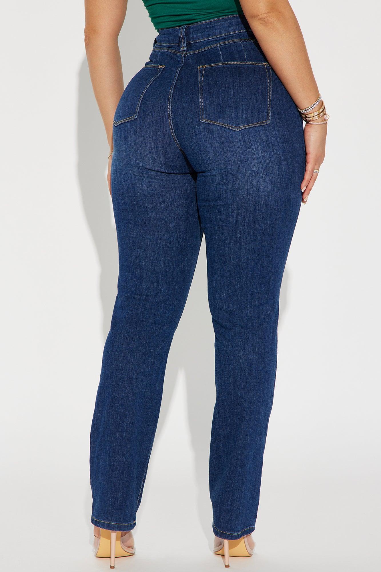 Break The Silence Booty Lifting Mom Jeans - Dark Wash Product Image
