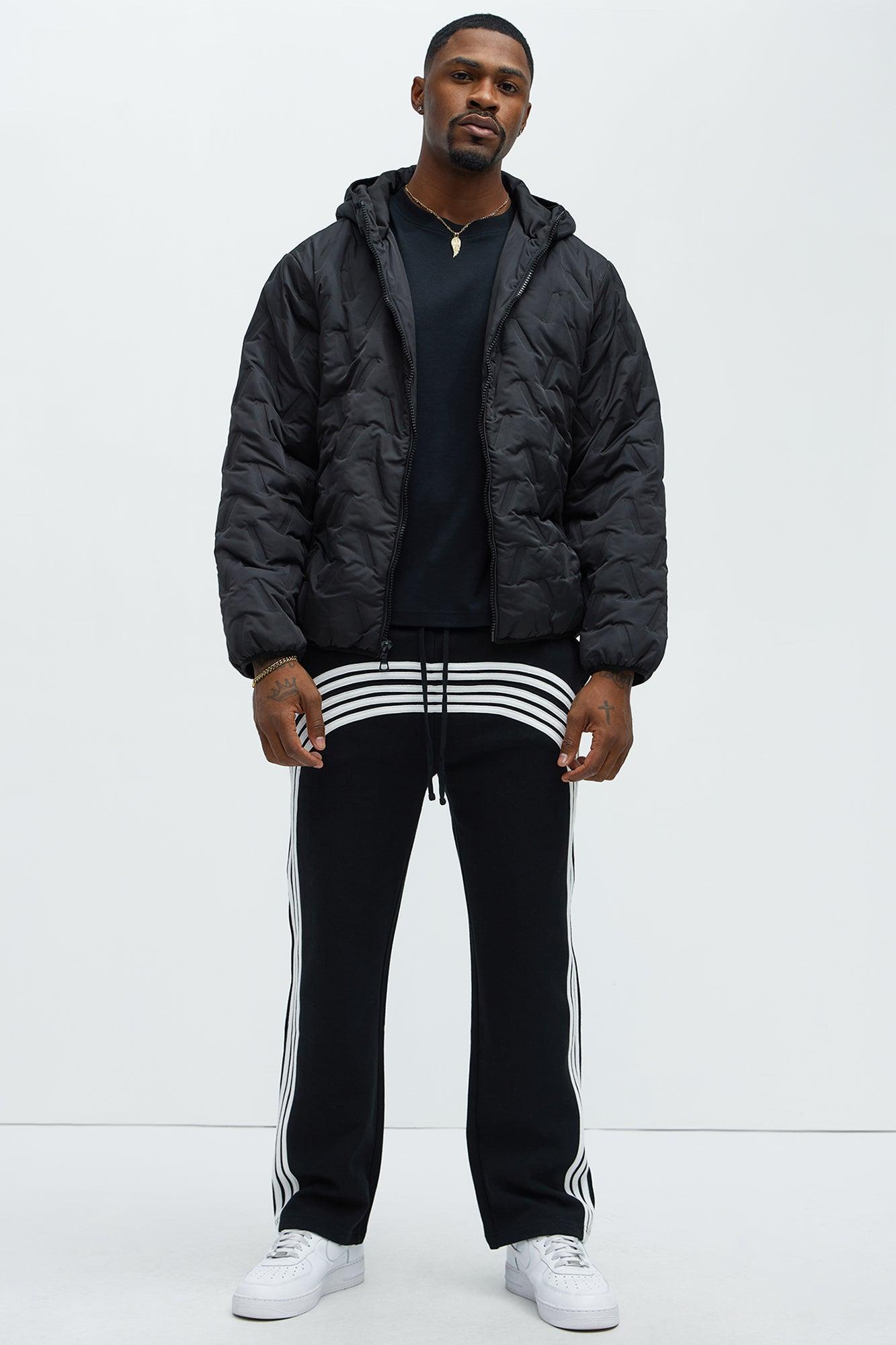 Everett Hooded Lightweight Puffer - Black Product Image