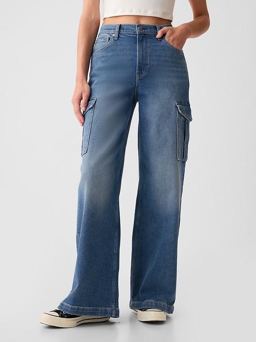 High Rise Stride Wide-Leg Jeans Product Image