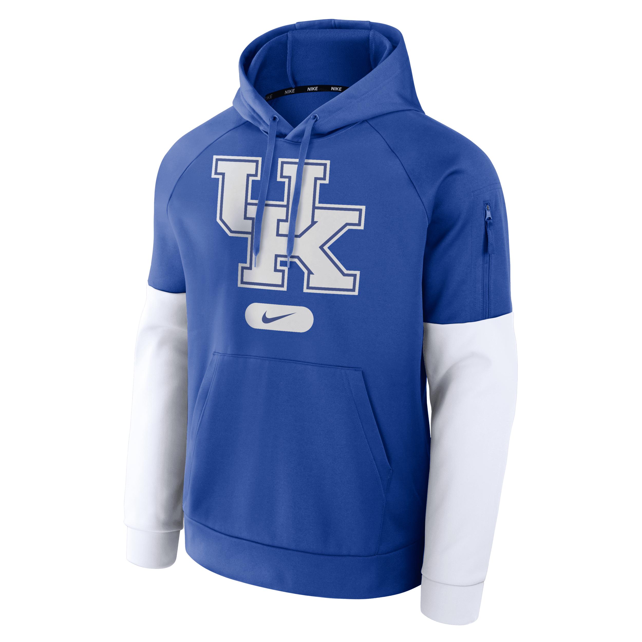 Men's Duke Blue Devils Fitness Menâs Nike Therma College Pullover Hoodie Product Image