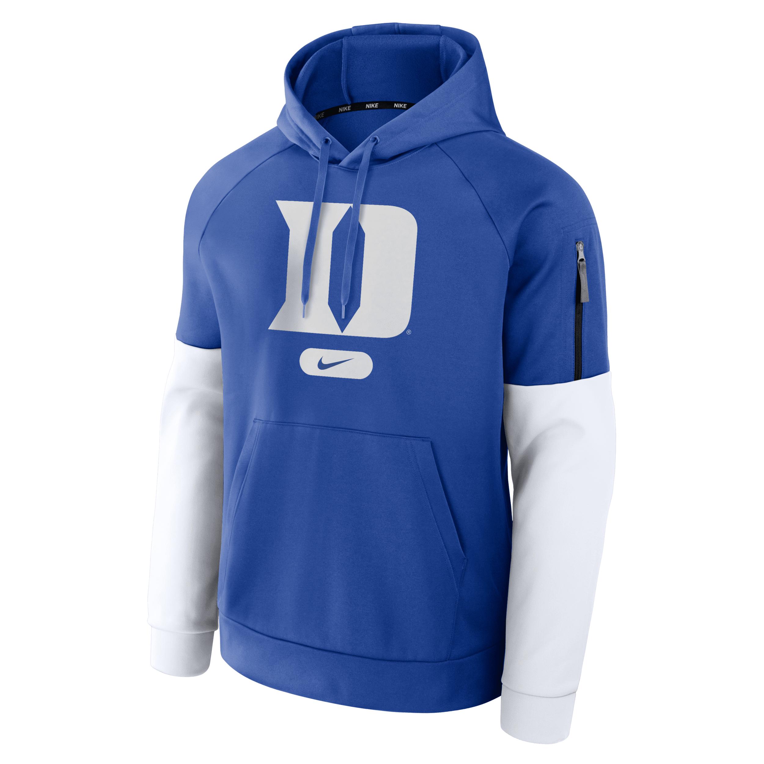 Men's Duke Blue Devils Fitness Menâs Nike Therma College Pullover Hoodie Product Image