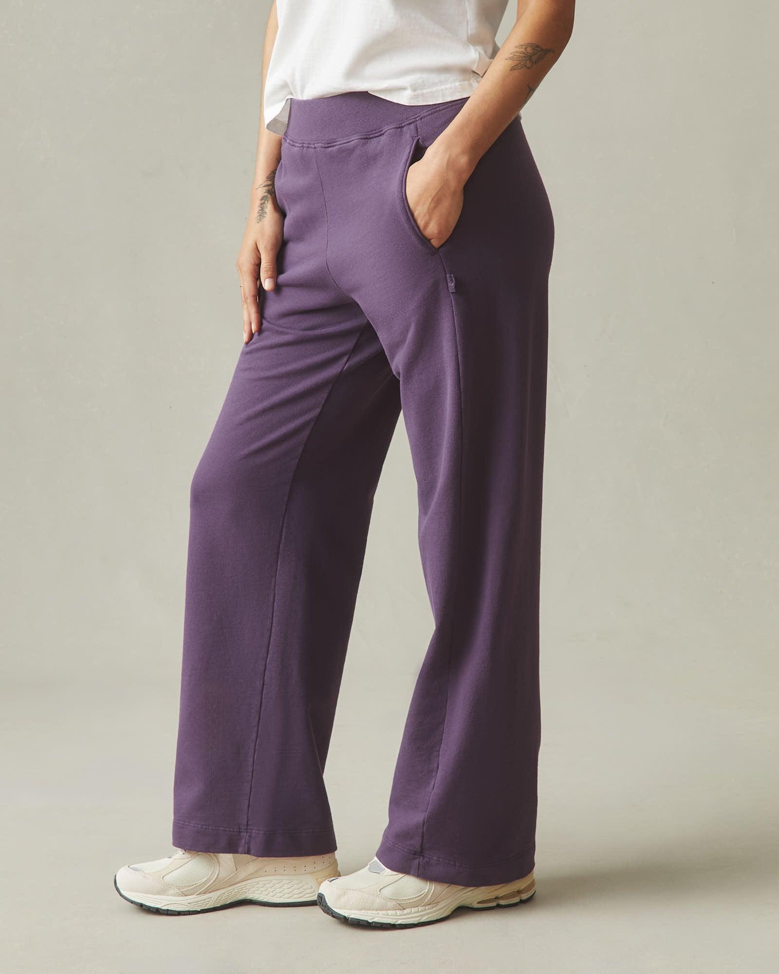 Women's French Terry Straight Sweatpant - Navy Cosmos Product Image