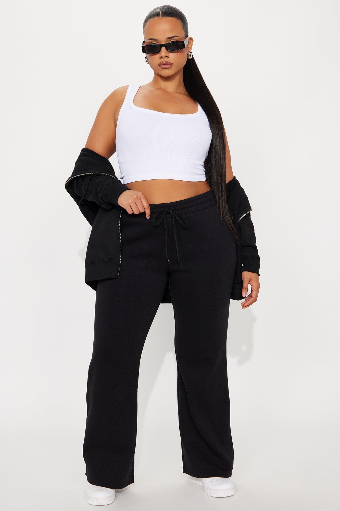 Candice Petite Lounge Flare Pant - Black Product Image