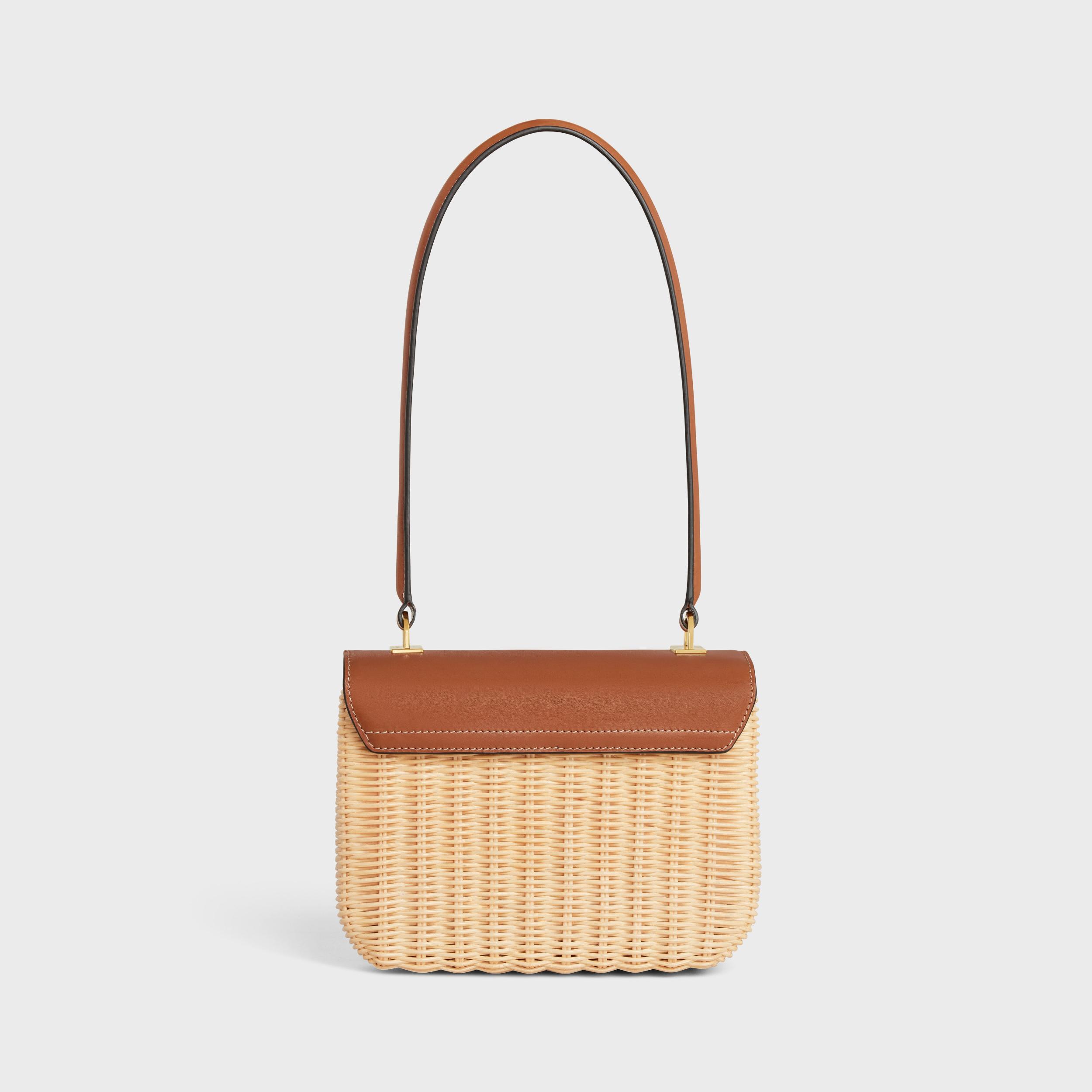 TEEN GARANCE BAG IN WICKER AND NATURAL CALFSKIN Product Image