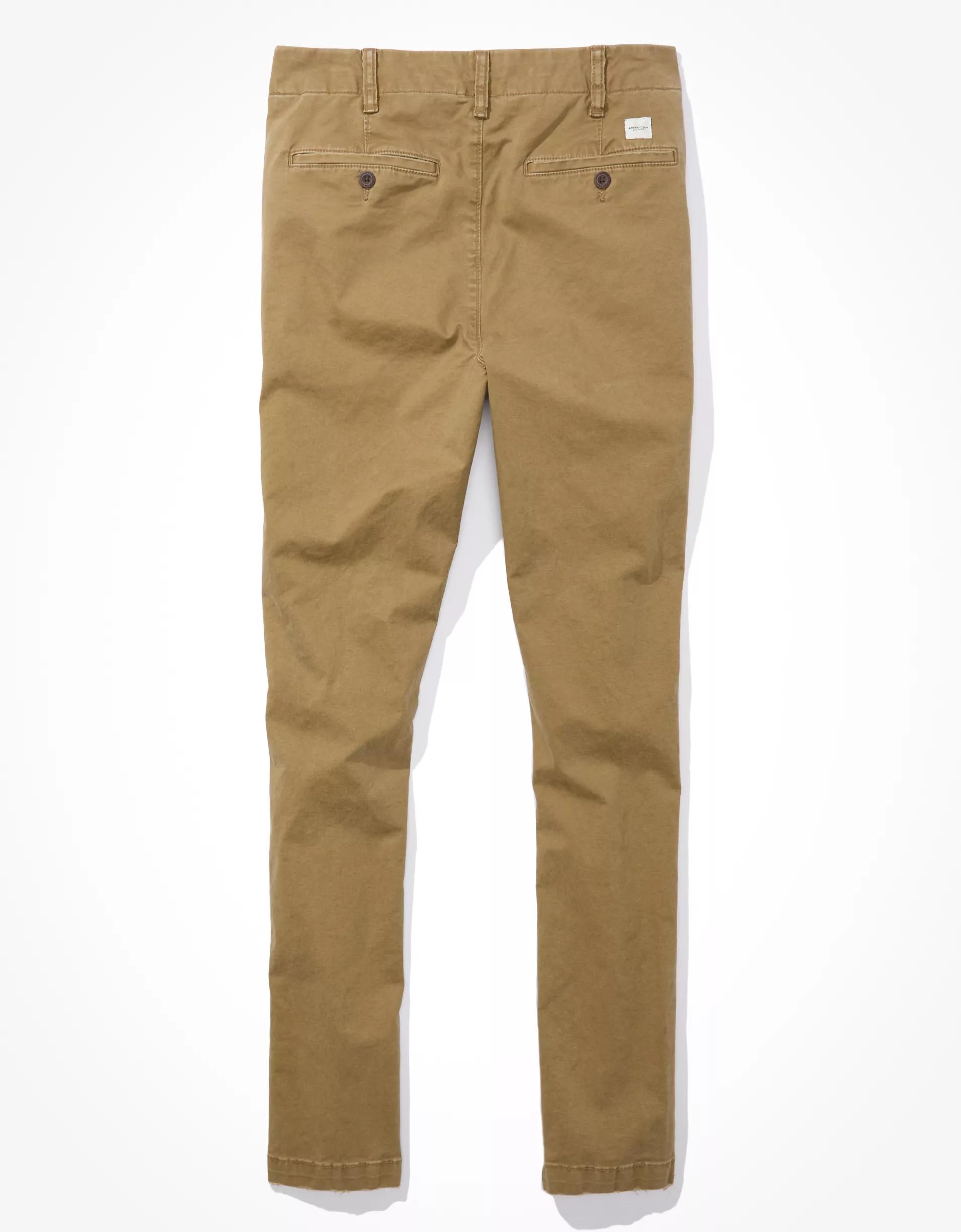 AE Flex Skinny Lived-In Khaki Pant Product Image