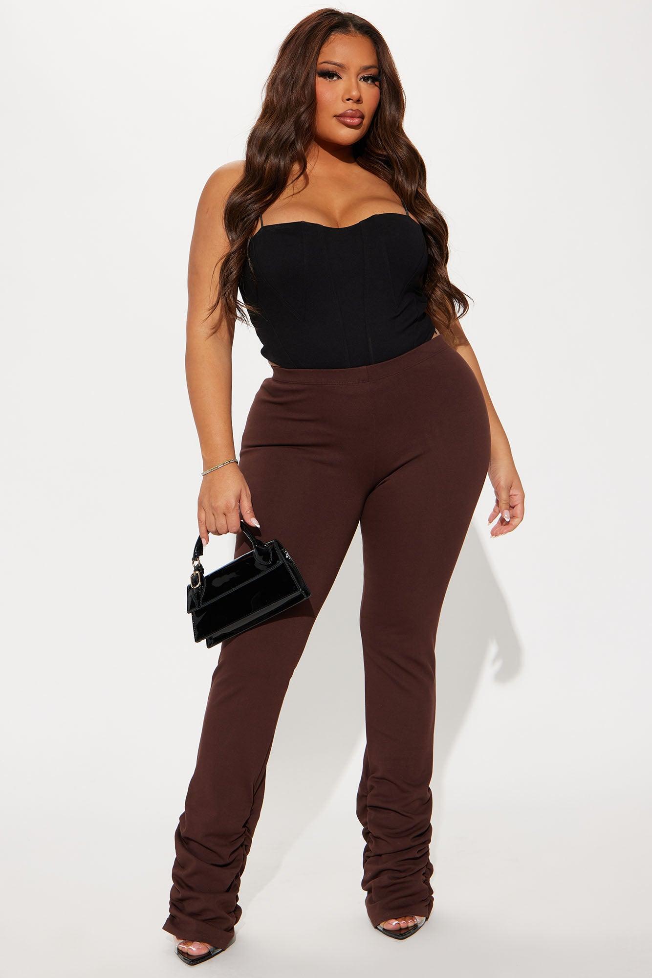 Love Galore Stacked Legging - Chocolate Product Image