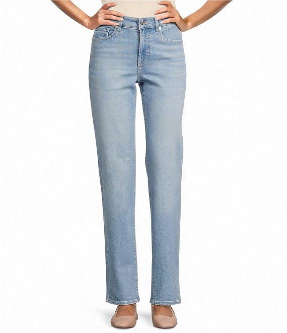 Tommy Bahama High Rise Straight Leg Denim Jeans Product Image