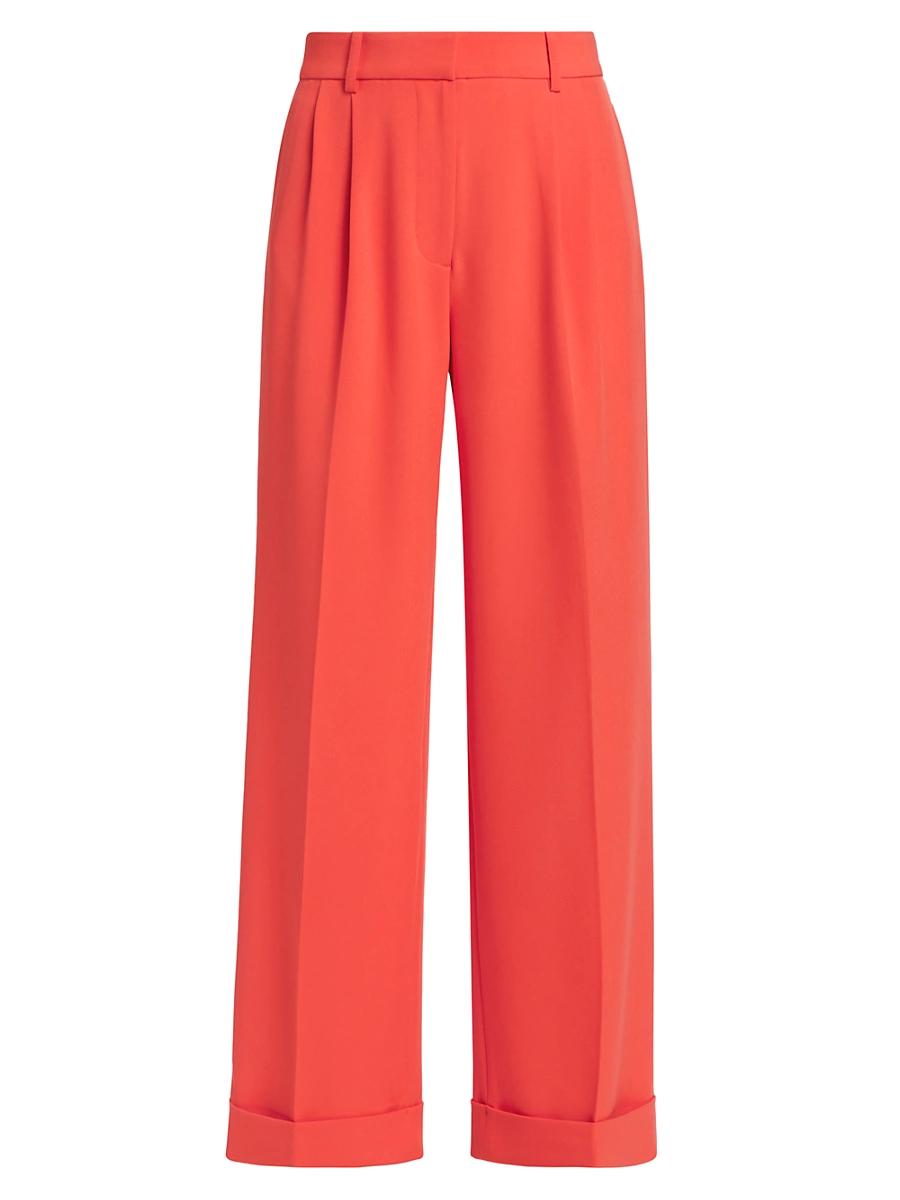 Womens The Jolene Pleated Wide-Leg Pants Product Image