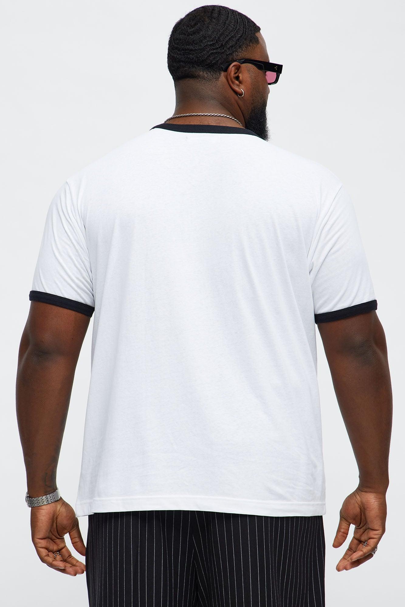 Thornewood Brewing Ringer Short Sleeve Tee - White/Black Male Product Image