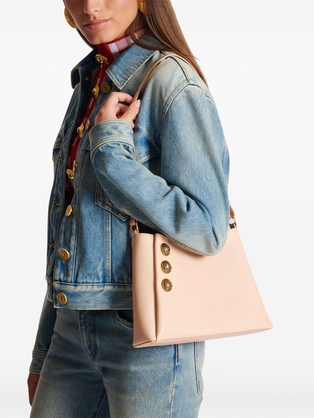 Embleme leather shoulder bag Product Image