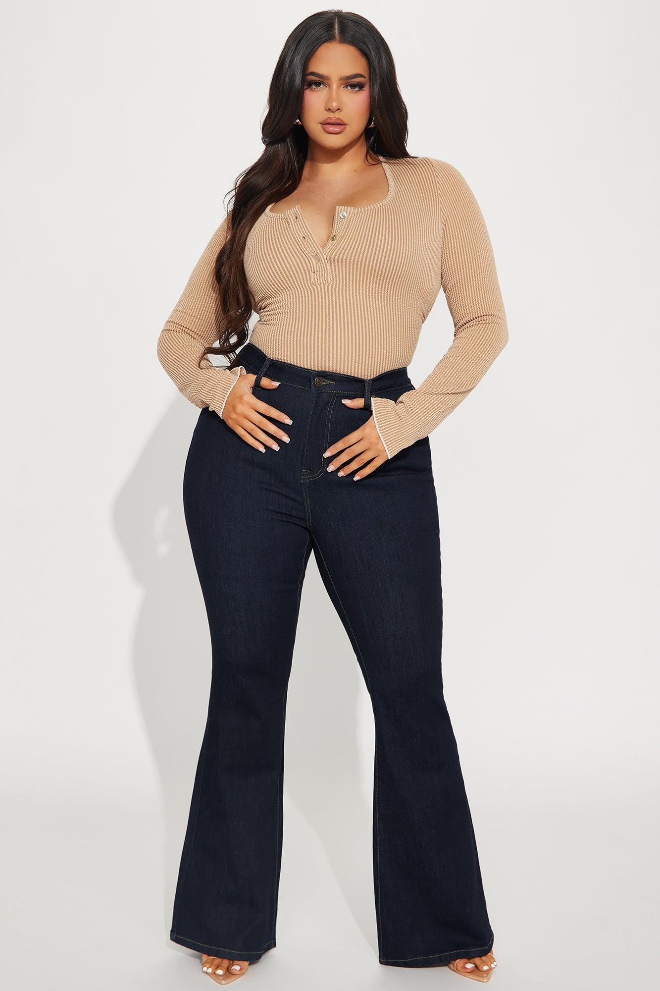Milana Sculpting Stretch Flare Jeans - Dark Wash Product Image