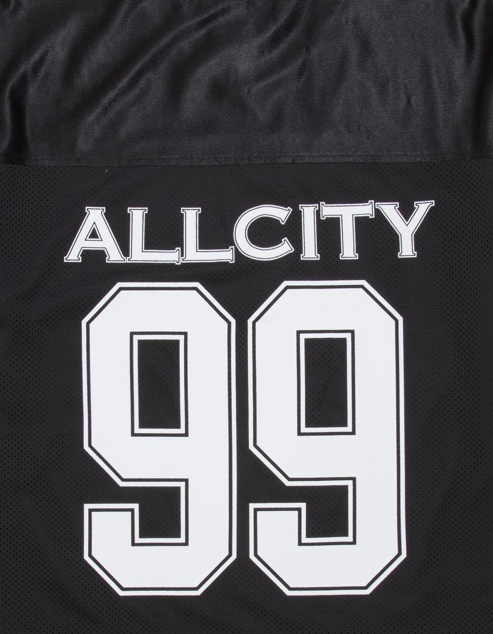 RSQ Mens Baggy Crop Mesh Jersey - BLACK Product Image