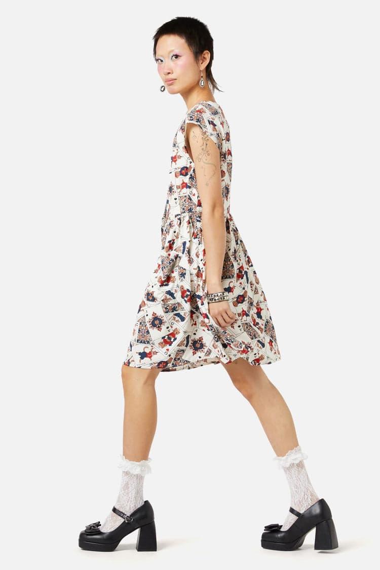 Queen Of Cats Print Dress Product Image