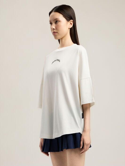 Curved Logo Over T-Shirt Product Image