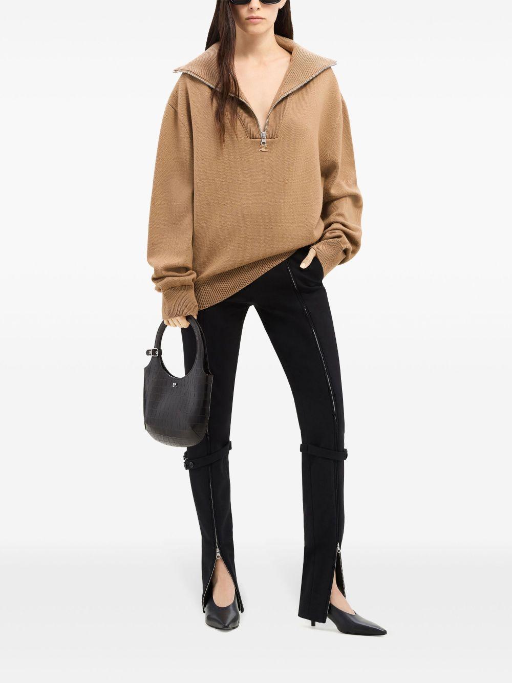 logo-embroidered wool sweater Product Image