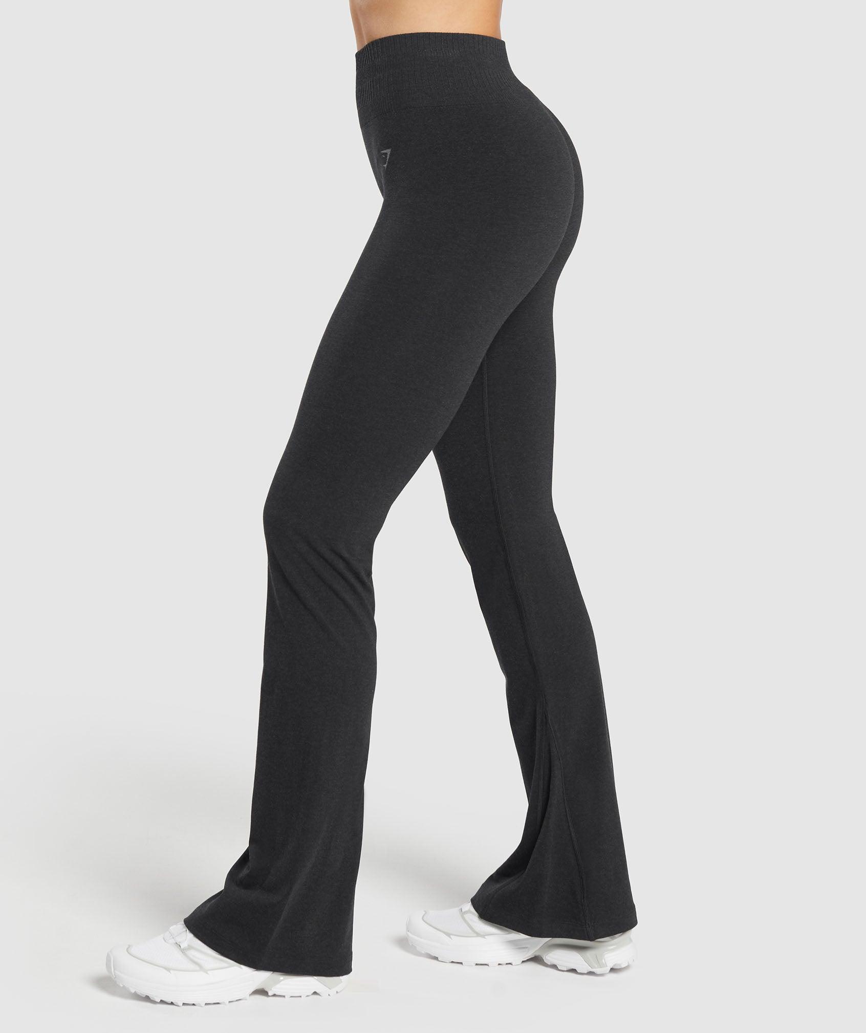 Gymshark Luxe Seamless Flare Leggings - Coal Marl Female Product Image