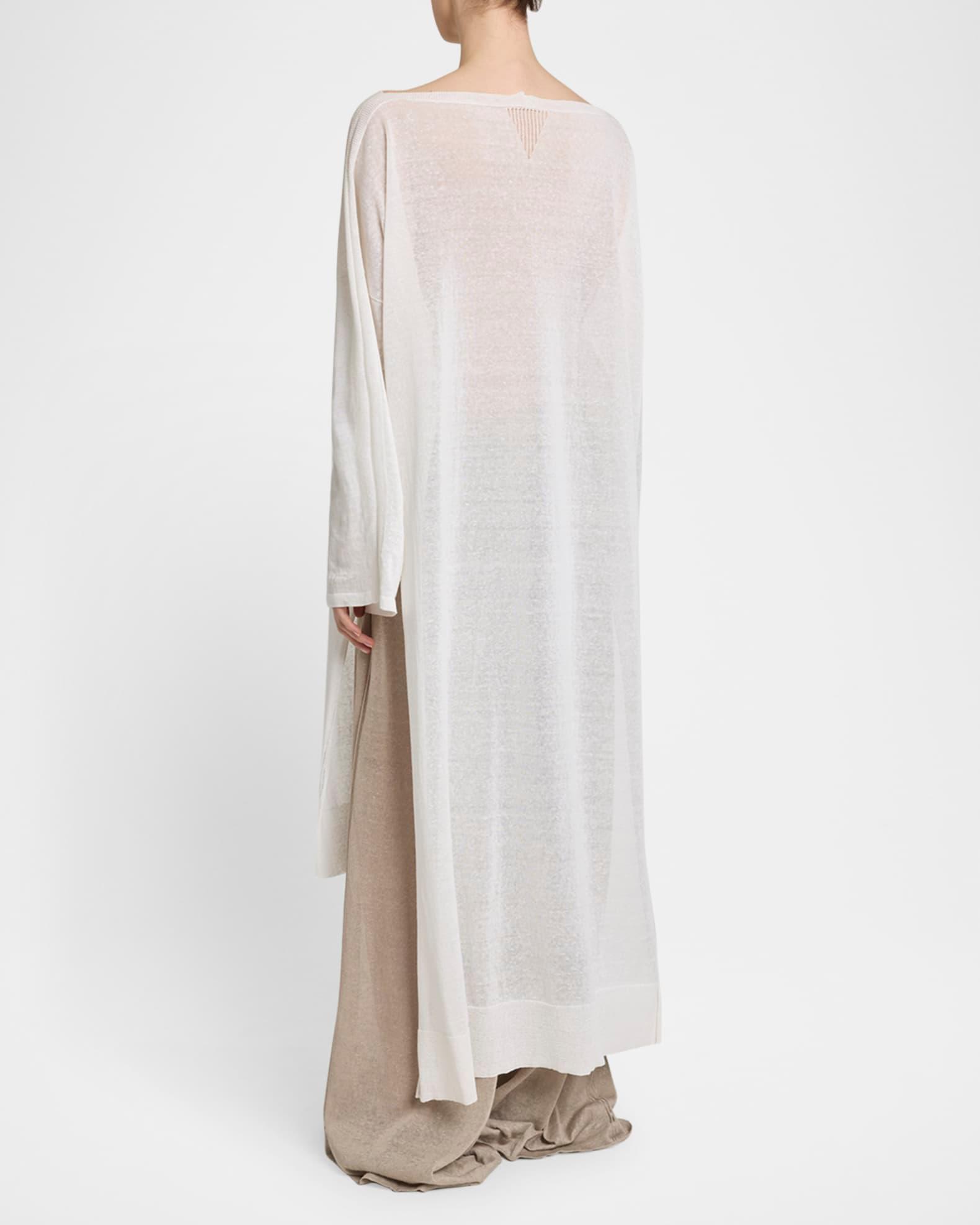 Silk Linen Tunic Dress Product Image