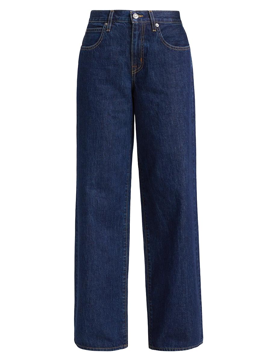 Womens Mica Relaxed Wide-Leg Jeans Product Image