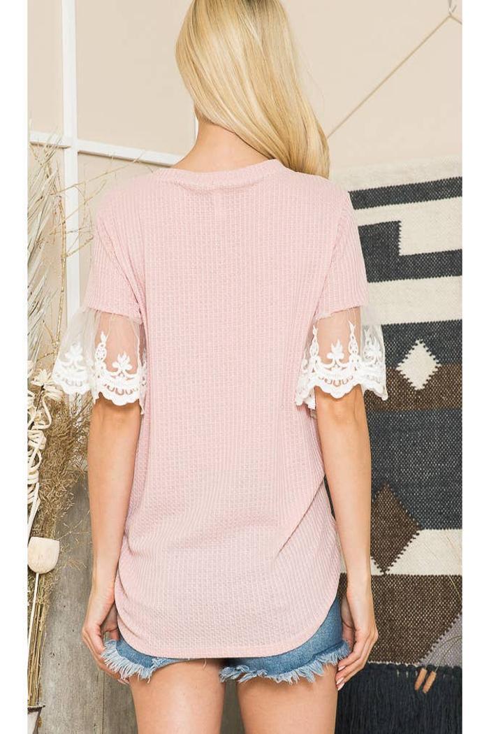 Tunic With Lace Sleeve Product Image