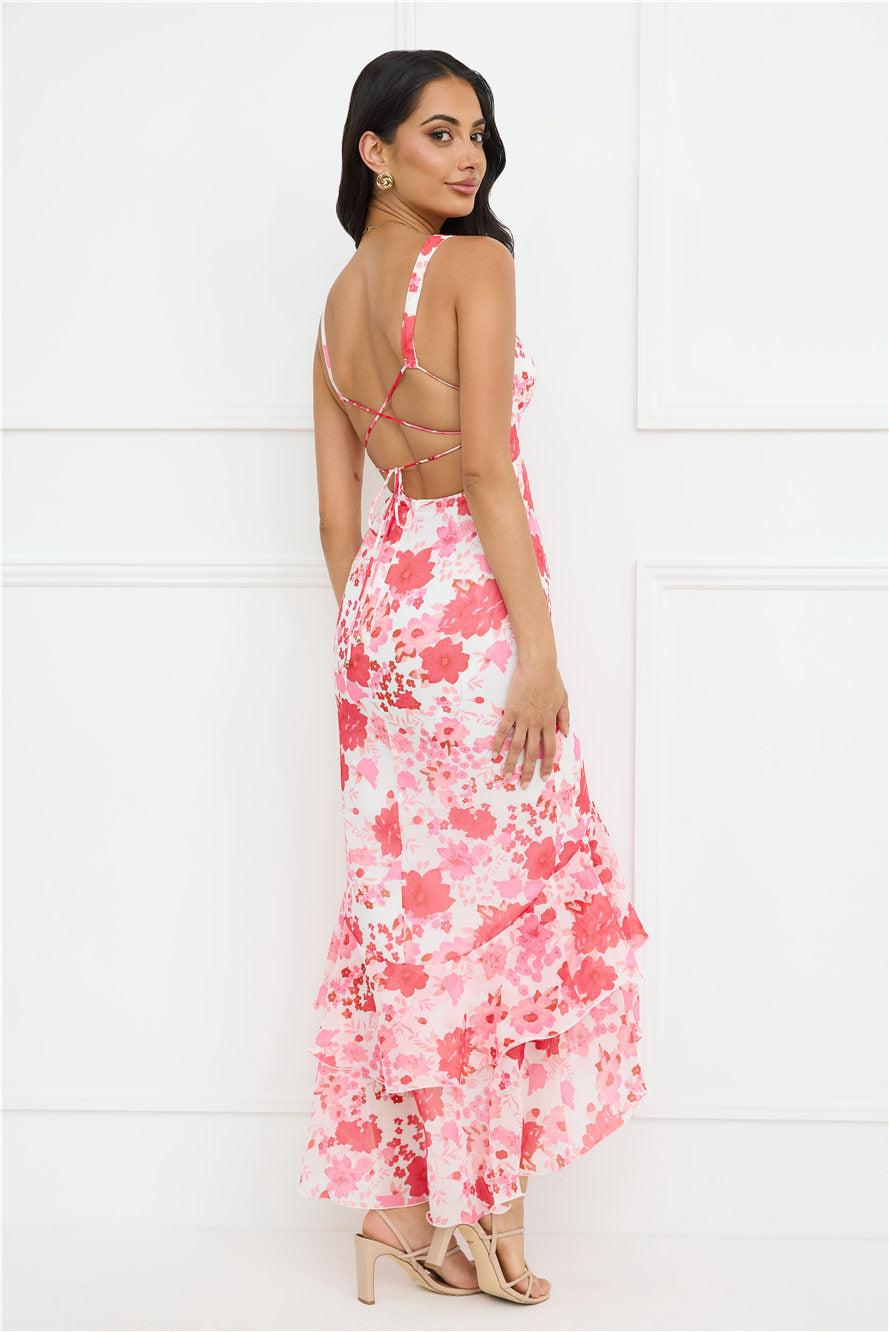 Wild In Wonder Maxi Dress Pink Product Image