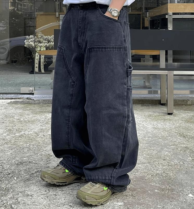 RT No. 11180 BAGGY DENIM JEANS Product Image