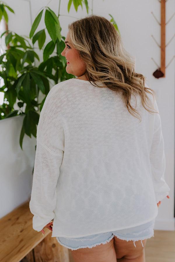 Beachside Knit Sweater Curves Product Image