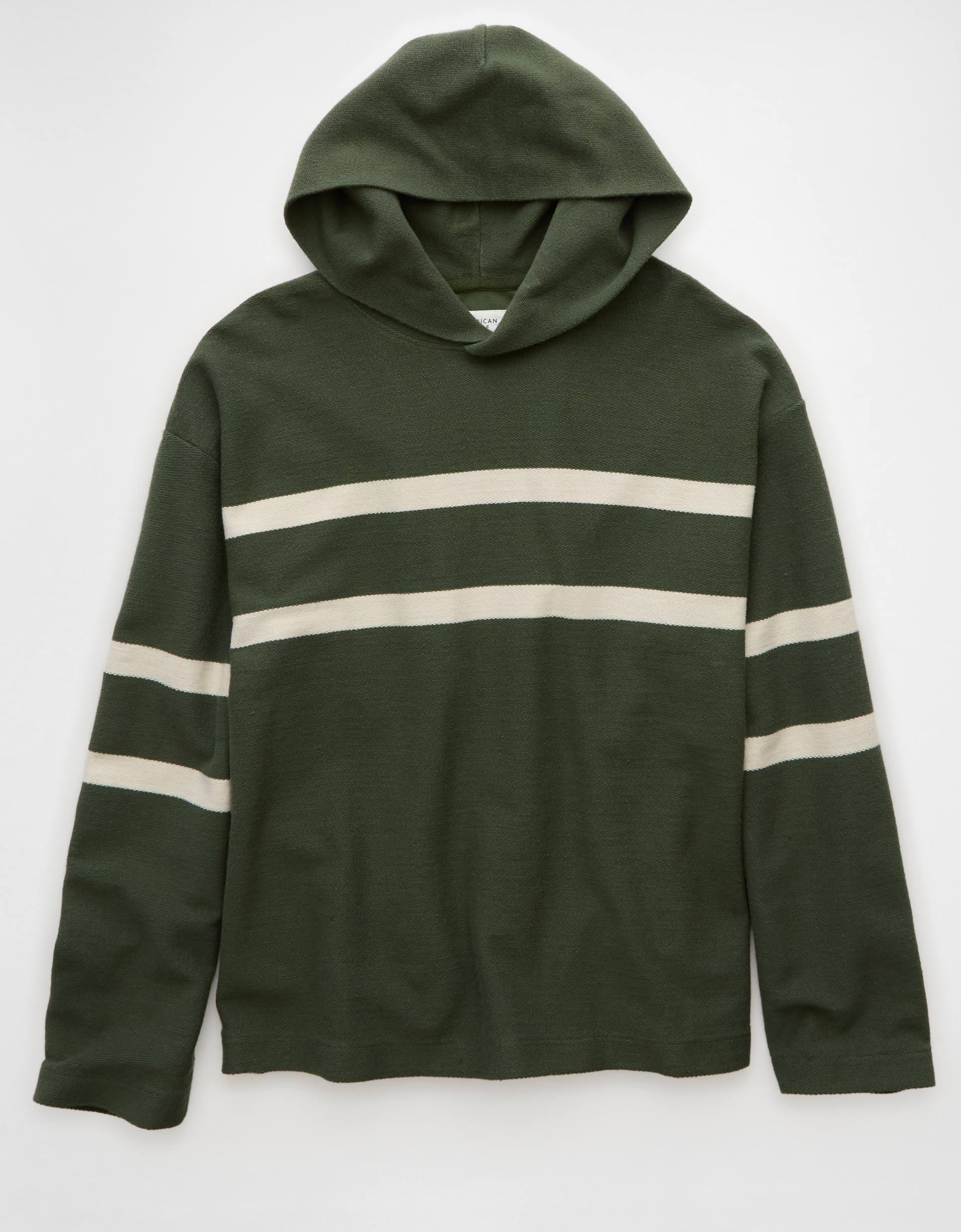 AE Striped Terry Baja Hoodie Product Image