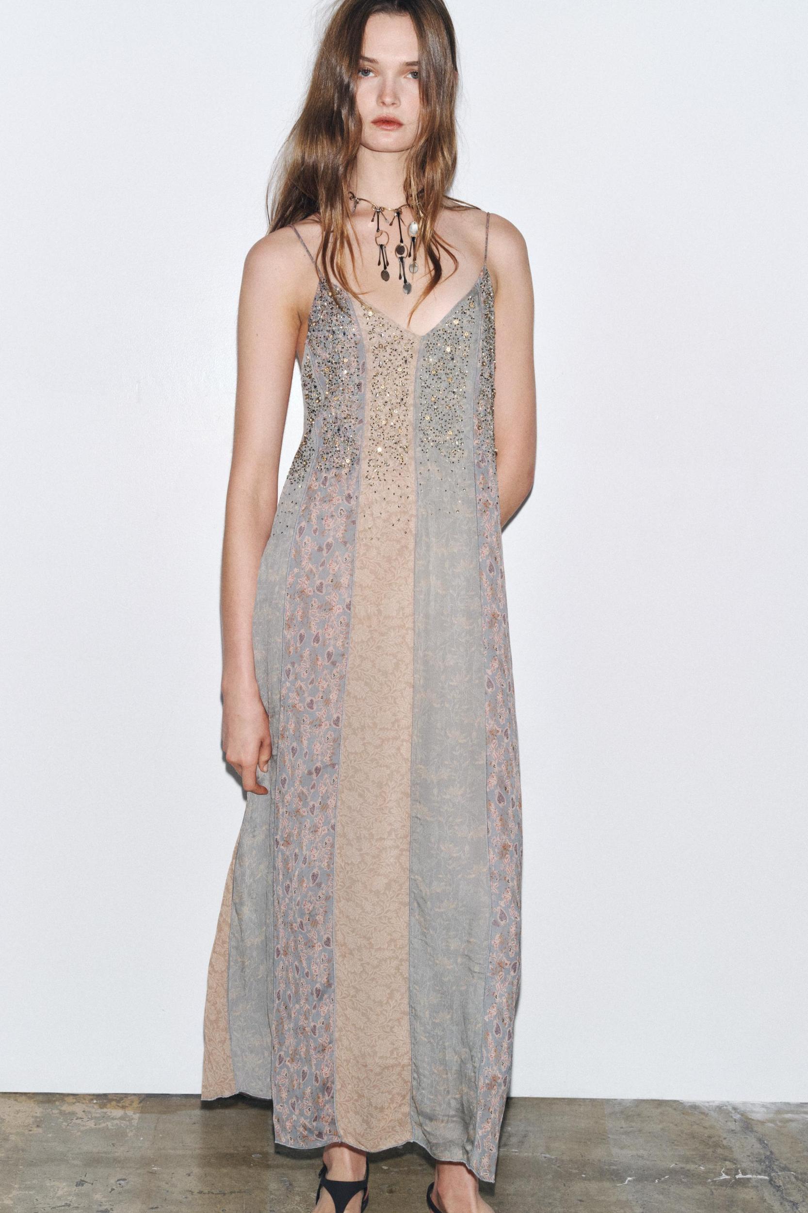 ZW COLLECTION BEADED SLIP DRESS Product Image