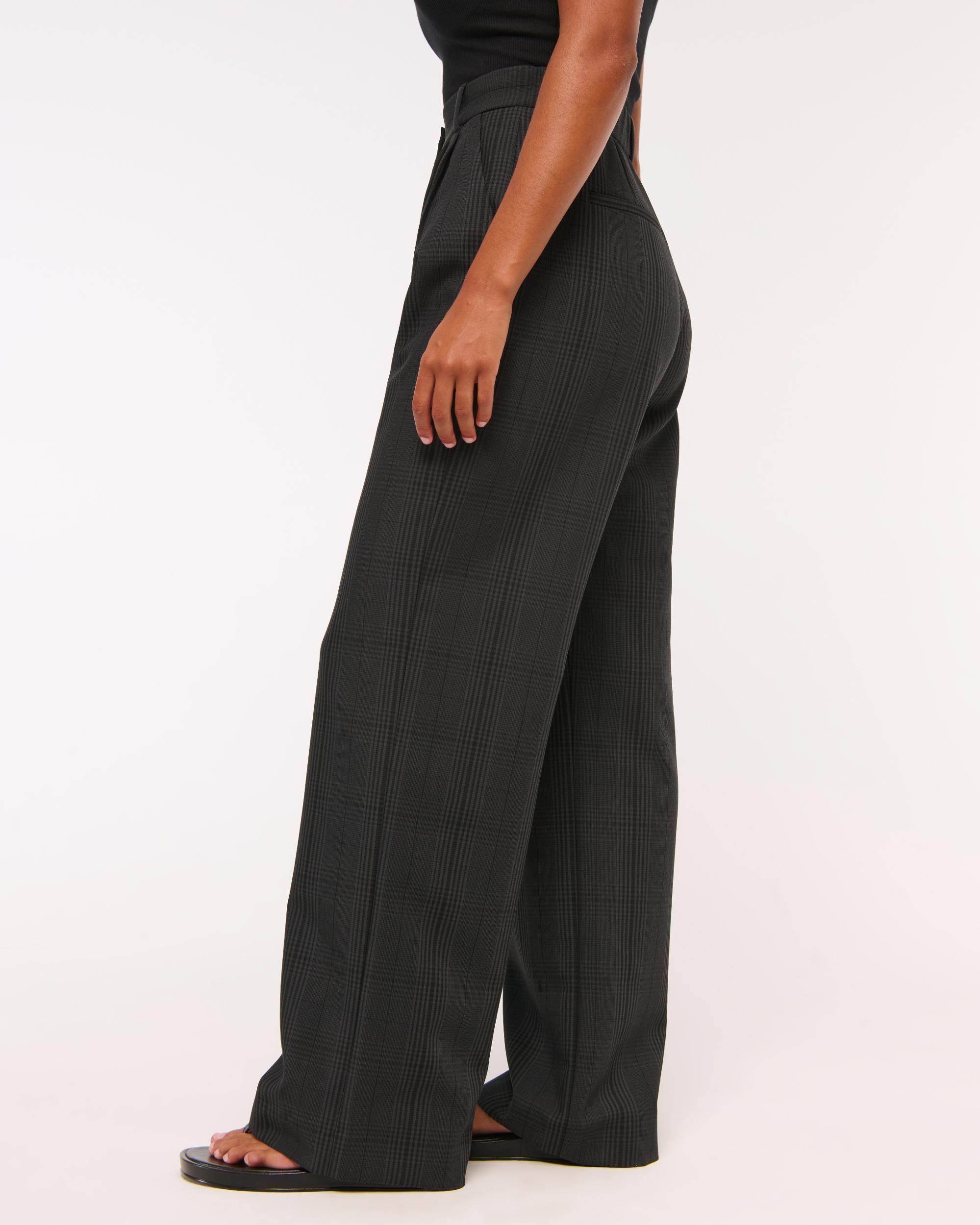 Curve Love A&F Sloane Tailored Wide Leg Pant Product Image
