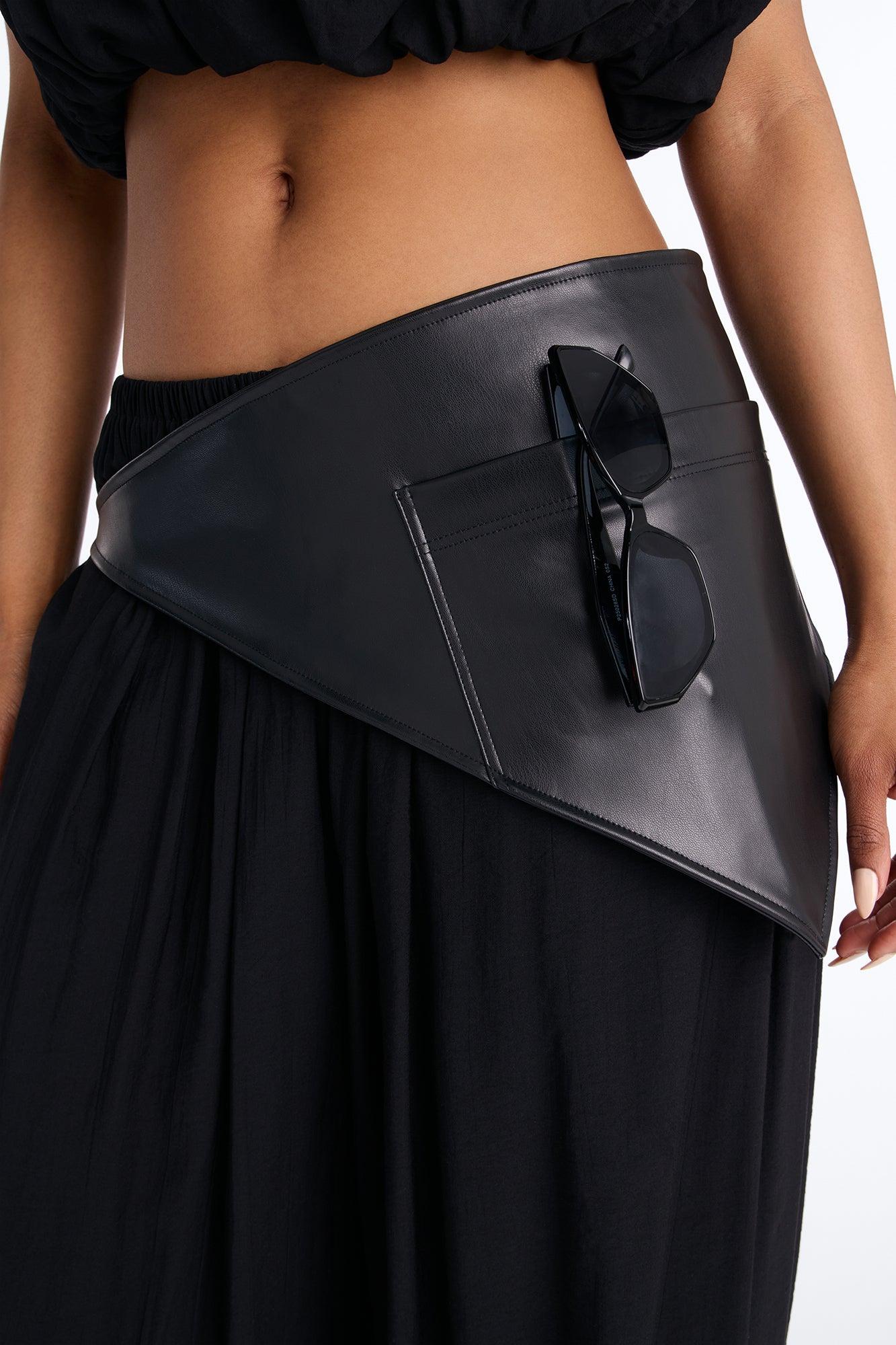 Kristina 3 Piece Balloon Pant Set - Black Female Product Image