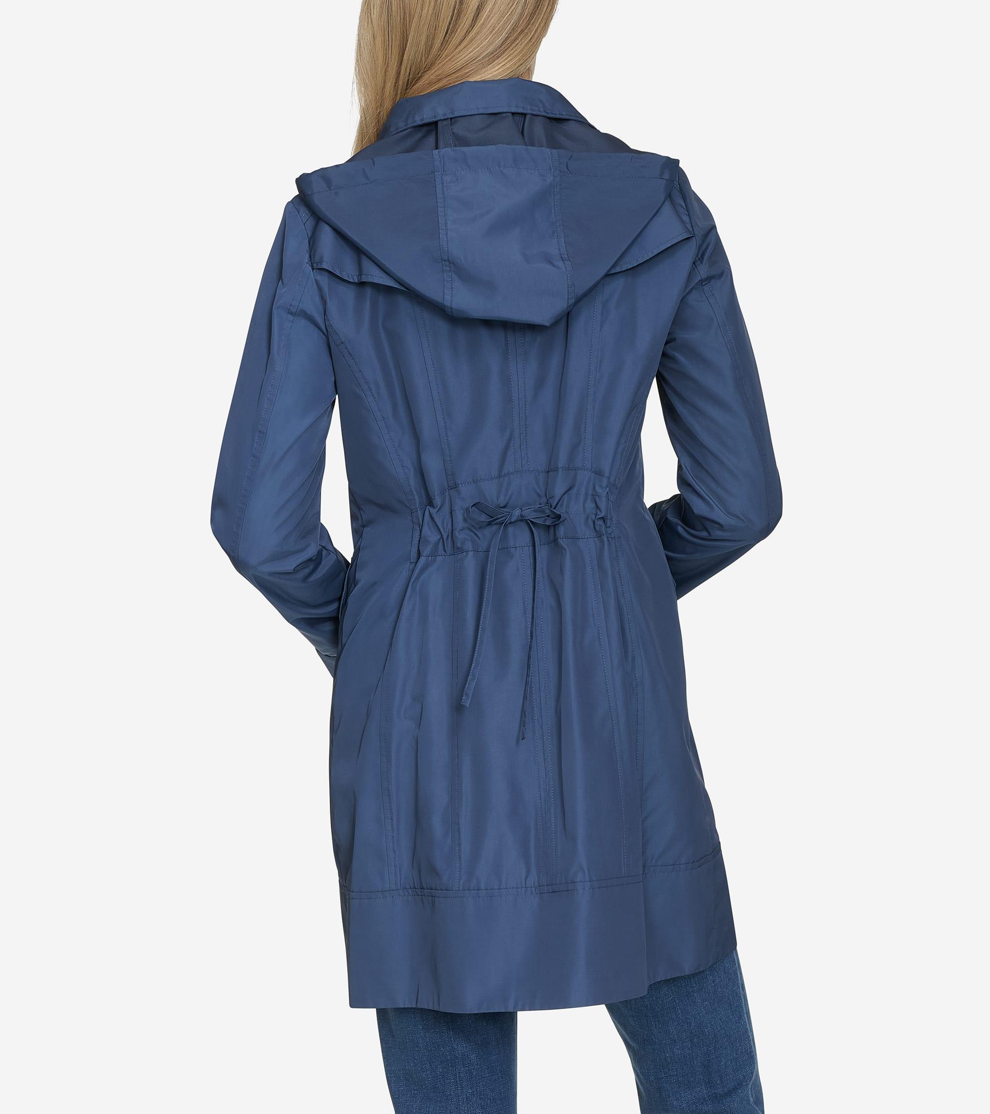 Women's Packable Rain Jacket in Blue | Cole Haan Product Image