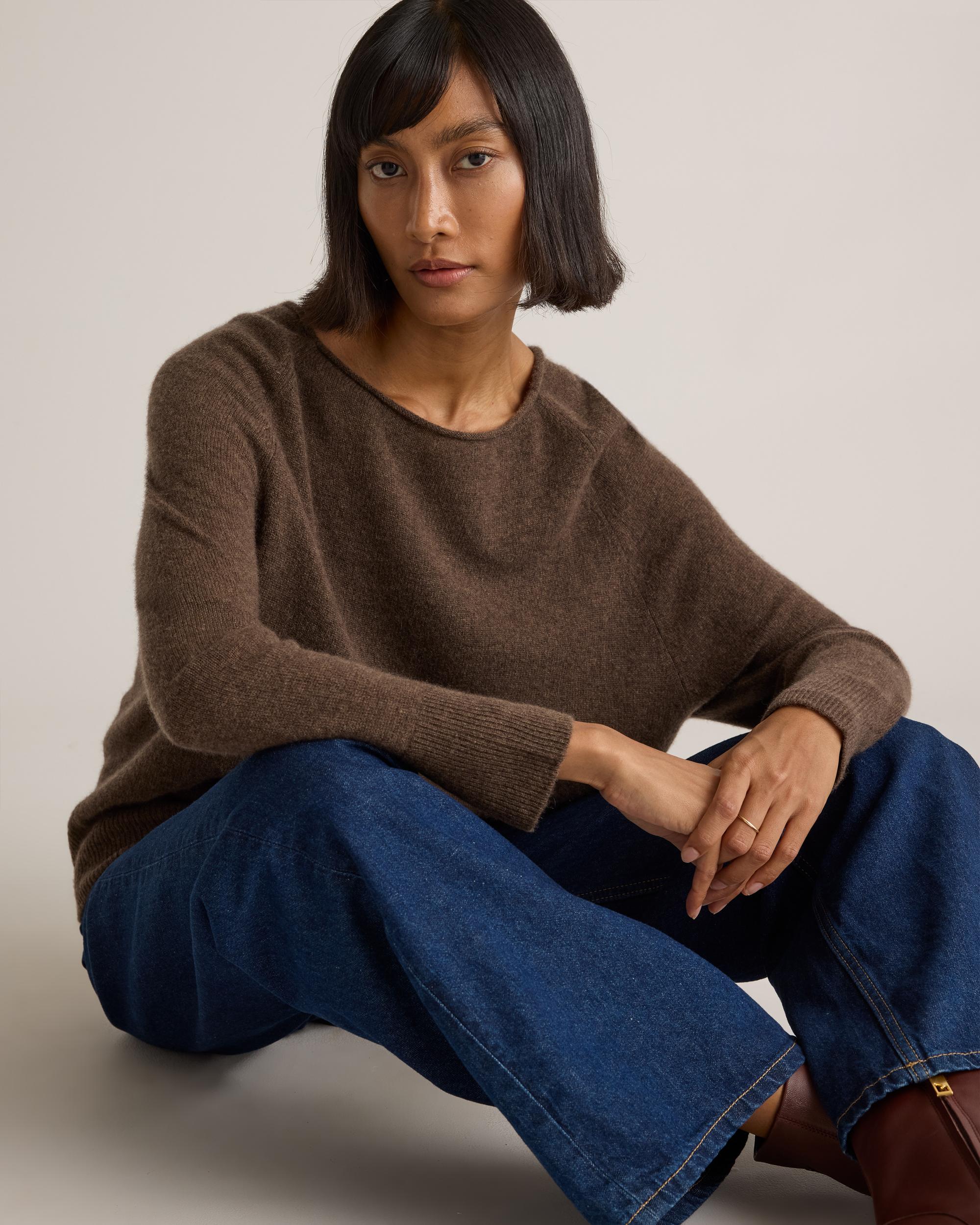 Quince | Women's Mongolian Cashmere Boatneck Sweater Product Image