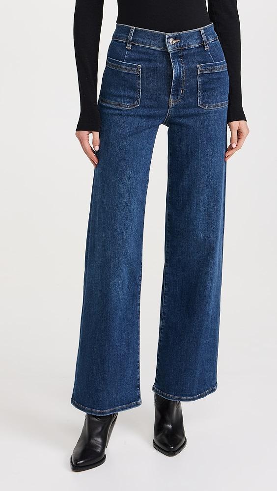 FRAME Le Slim Palazzo Bardot Pocket Jeans | Shopbop Product Image