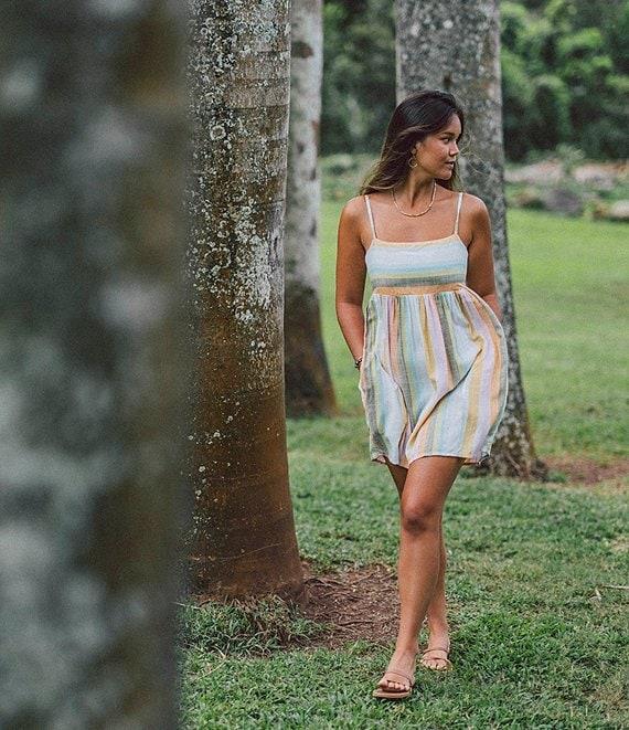 O'Neill Saskia Striped Babydoll Woven Dress Product Image